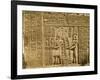 Relief Depicting Ptolemy Viii Euergetes Ii-Egyptian Ptolemaic Period-Framed Giclee Print