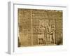 Relief Depicting Ptolemy Viii Euergetes Ii-Egyptian Ptolemaic Period-Framed Giclee Print