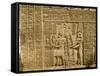 Relief Depicting Ptolemy Viii Euergetes Ii-Egyptian Ptolemaic Period-Framed Stretched Canvas