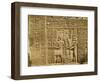 Relief Depicting Ptolemy Viii Euergetes Ii-Egyptian Ptolemaic Period-Framed Giclee Print