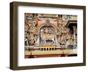 Relief Depicting Shiva and Parvati Riding on Nandi-null-Framed Giclee Print