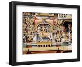 Relief Depicting Shiva and Parvati Riding on Nandi-null-Framed Giclee Print