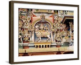 Relief Depicting Shiva and Parvati Riding on Nandi-null-Framed Giclee Print