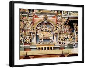 Relief Depicting Shiva and Parvati Riding on Nandi-null-Framed Giclee Print