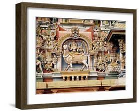 Relief Depicting Shiva and Parvati Riding on Nandi-null-Framed Giclee Print