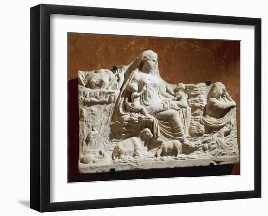 Relief Depicting the Allegory of Earth, from Carthage, Tunisia-null-Framed Giclee Print