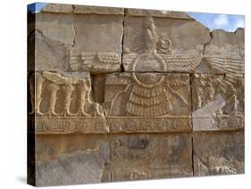 Relief Depicting the God Ahuramazda, Palace of King Darius, Persepolis-null-Stretched Canvas