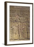 Relief Depicting the God Horus on Left and the Goddess Hathor on Right-Richard Maschmeyer-Framed Photographic Print