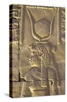 Relief Depicting the Goddess Hathor, Temple of Horus, Edfu, Egypt, North Africa, Africa-Richard Maschmeyer-Stretched Canvas