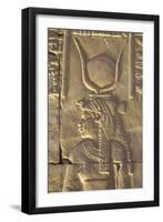 Relief Depicting the Goddess Hathor, Temple of Horus, Edfu, Egypt, North Africa, Africa-Richard Maschmeyer-Framed Photographic Print