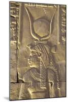 Relief Depicting the Goddess Hathor, Temple of Horus, Edfu, Egypt, North Africa, Africa-Richard Maschmeyer-Mounted Photographic Print