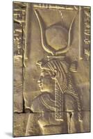 Relief Depicting the Goddess Hathor, Temple of Horus, Edfu, Egypt, North Africa, Africa-Richard Maschmeyer-Mounted Photographic Print