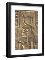 Relief Depicting the Goddess Hathor, Temple of Horus, Edfu, Egypt, North Africa, Africa-Richard Maschmeyer-Framed Photographic Print