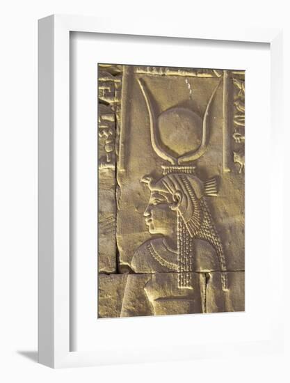 Relief Depicting the Goddess Hathor, Temple of Horus, Edfu, Egypt, North Africa, Africa-Richard Maschmeyer-Framed Photographic Print