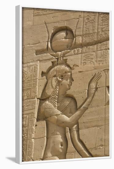Relief Depicting the Goddess Hathor-Richard Maschmeyer-Framed Photographic Print