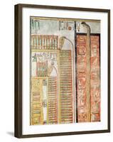 Relief Depicting the Path Which the Dead Must Cross to the Afterlife, from the Tomb of Seti I-Egyptian 19th Dynasty-Framed Giclee Print