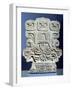 Relief Depicting the Symbol of the Bird God Pico Ancho, Ceramic Statue, from Monte Alban, Mexico-null-Framed Giclee Print