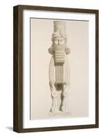 Relief Depicting Winged Bull, from Monuments of Nineveh by Paul-Emile Botta, 1849-Eugene Fromentin-Framed Giclee Print