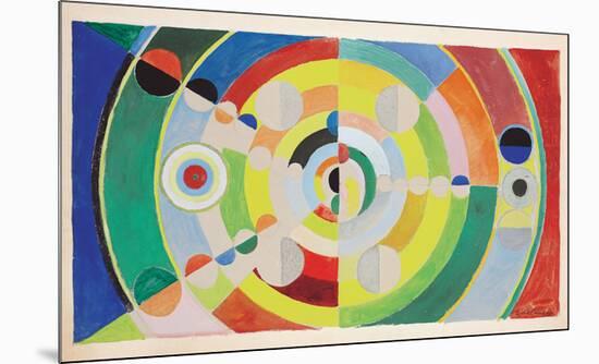 Relief-Disques, 1936-Robert Delaunay-Mounted Premium Giclee Print