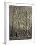 Relief du palais de Sargon II : génie portant un fleur de pavot-null-Framed Giclee Print