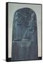 Relief Figure of the Sun God Shamash Dictating His Laws to King Hammurabi on His Famous Law Code-null-Framed Stretched Canvas