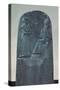 Relief Figure of the Sun God Shamash Dictating His Laws to King Hammurabi on His Famous Law Code-null-Stretched Canvas