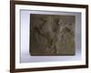 Relief Fragment Depicts A Figure with A Horse, A Copy of A Frieze In the Classical Greek Style-James Wehn-Framed Giclee Print