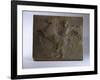 Relief Fragment Depicts A Figure with A Horse, A Copy of A Frieze In the Classical Greek Style-James Wehn-Framed Giclee Print