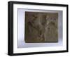 Relief Fragment Depicts A Figure with A Horse, A Copy of A Frieze In the Classical Greek Style-James Wehn-Framed Giclee Print