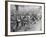 Relief French Infantry Passing a Line of Prisoners, Plessis-De-Roye, Picardy, France, 30 March 1918-null-Framed Giclee Print