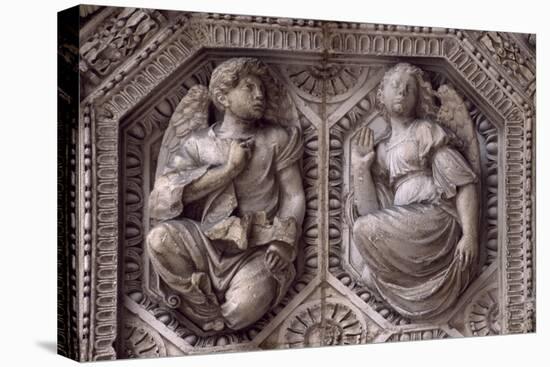 Relief from Archivolt of Door of Church of Saint Michel, Dijon, Burgundy, France, 15th-16th Century-null-Stretched Canvas
