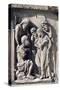 Relief from Door of Last Judgement, Notre Dame Cathedral, Paris, Ile-De-France, France-null-Stretched Canvas