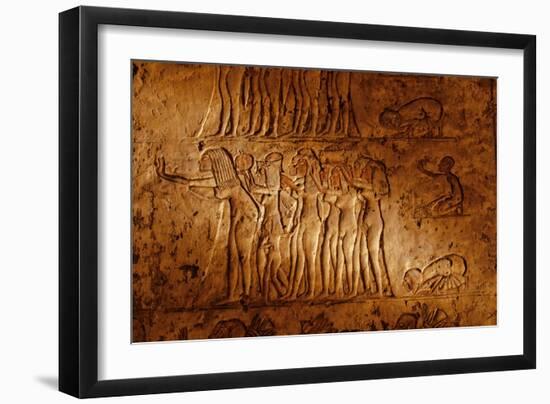 Relief from Tomb of Meryre (Merera), High Priest of the Aten at Akhetaten' and 'Fanbe…, 2001 (Photo-Kenneth Garrett-Framed Giclee Print