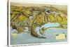 Relief Map of San Diego, California-null-Stretched Canvas