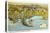 Relief Map of San Diego, California-null-Stretched Canvas