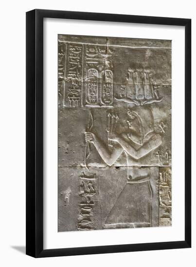 Relief of a Priest, Temple of Horus, Edfu, Egypt, North Africa, Africa-Richard Maschmeyer-Framed Photographic Print