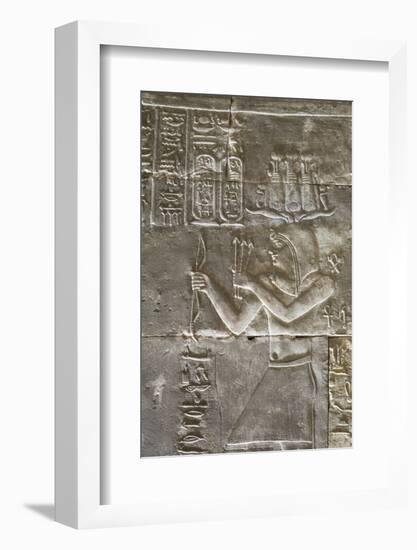 Relief of a Priest, Temple of Horus, Edfu, Egypt, North Africa, Africa-Richard Maschmeyer-Framed Photographic Print