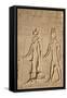 Relief of Cleopatra and Horus, Temple of Hathor, Dendera, Egypt, North Africa, Africa-Richard Maschmeyer-Framed Stretched Canvas