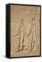 Relief of Cleopatra and Horus, Temple of Hathor, Dendera, Egypt, North Africa, Africa-Richard Maschmeyer-Framed Stretched Canvas