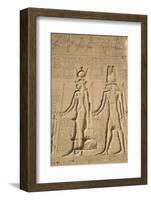 Relief of Cleopatra and Horus, Temple of Hathor, Dendera, Egypt, North Africa, Africa-Richard Maschmeyer-Framed Photographic Print