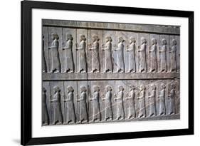 Relief of Immortals, the Apadana, Persepolis, Iran-Vivienne Sharp-Framed Photographic Print