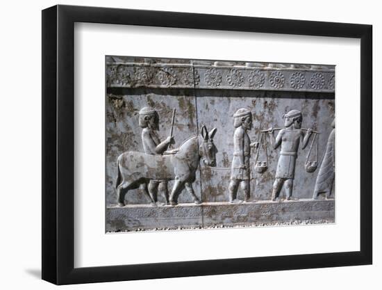 Relief of Indians, the Apadana, Persepolis, Iran-Vivienne Sharp-Framed Photographic Print