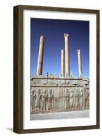 Relief of Medes and Persians, the Apadana, Persepolis, Iran-Vivienne Sharp-Framed Photographic Print