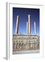 Relief of Medes and Persians, the Apadana, Persepolis, Iran-Vivienne Sharp-Framed Photographic Print