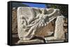 Relief of Nike, Winged Goddess of Victory, Roman Ruins of Ancient Ephesus-Eleanor Scriven-Framed Stretched Canvas