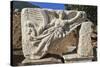 Relief of Nike, Winged Goddess of Victory, Roman Ruins of Ancient Ephesus-Eleanor Scriven-Stretched Canvas