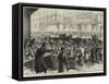 Relief of Paris, the English Gift of Food, Entrance to the Magasin Du Bon Marche, Rue De Sevres-null-Framed Stretched Canvas