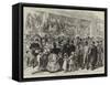 Relief of Paris, the Rush to the Provision Shops-null-Framed Stretched Canvas