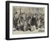 Relief of Paris, Venders of Poultry and Rabbits, Scene Near the Rue Lafayette-Frederick Barnard-Framed Giclee Print