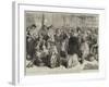 Relief of Paris, Venders of Poultry and Rabbits, Scene Near the Rue Lafayette-Frederick Barnard-Framed Giclee Print